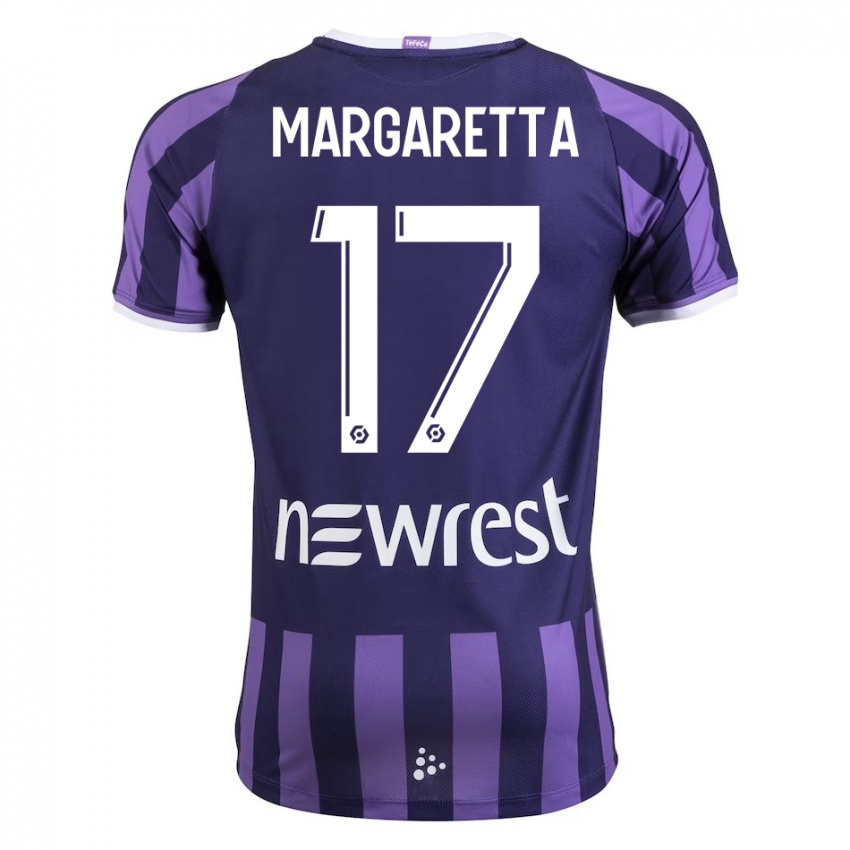 Damen Jessica Margaretta #17 Lila Auswärtstrikot Trikot 2023/24 T-Shirt Österreich