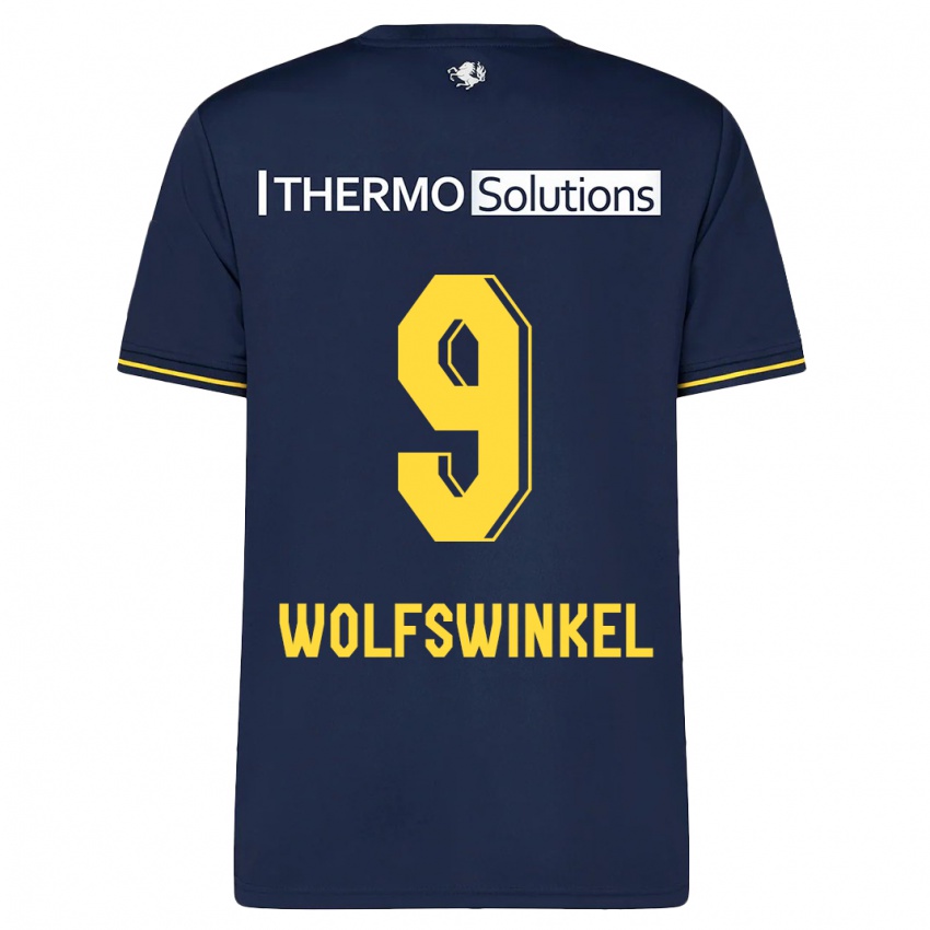 Damen Ricky Van Wolfswinkel #9 Marine Auswärtstrikot Trikot 2023/24 T-Shirt Österreich