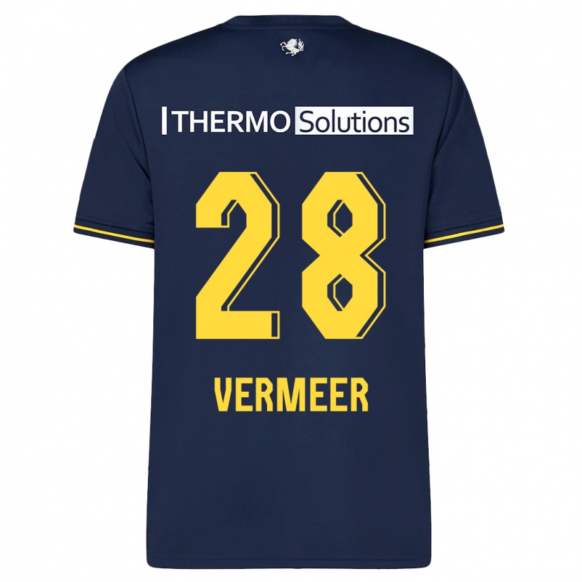 Damen Sofie Rianne Vermeer #28 Marine Auswärtstrikot Trikot 2023/24 T-Shirt Österreich