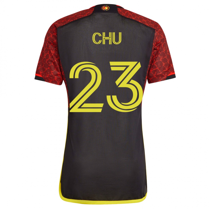 Damen Leo Chu #23 Orangefarben Auswärtstrikot Trikot 2023/24 T-Shirt Österreich