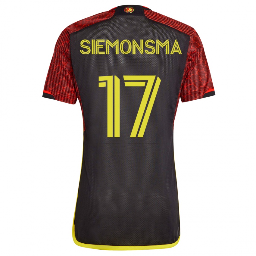 Damen Sianna Siemonsma #17 Orangefarben Auswärtstrikot Trikot 2023/24 T-Shirt Österreich