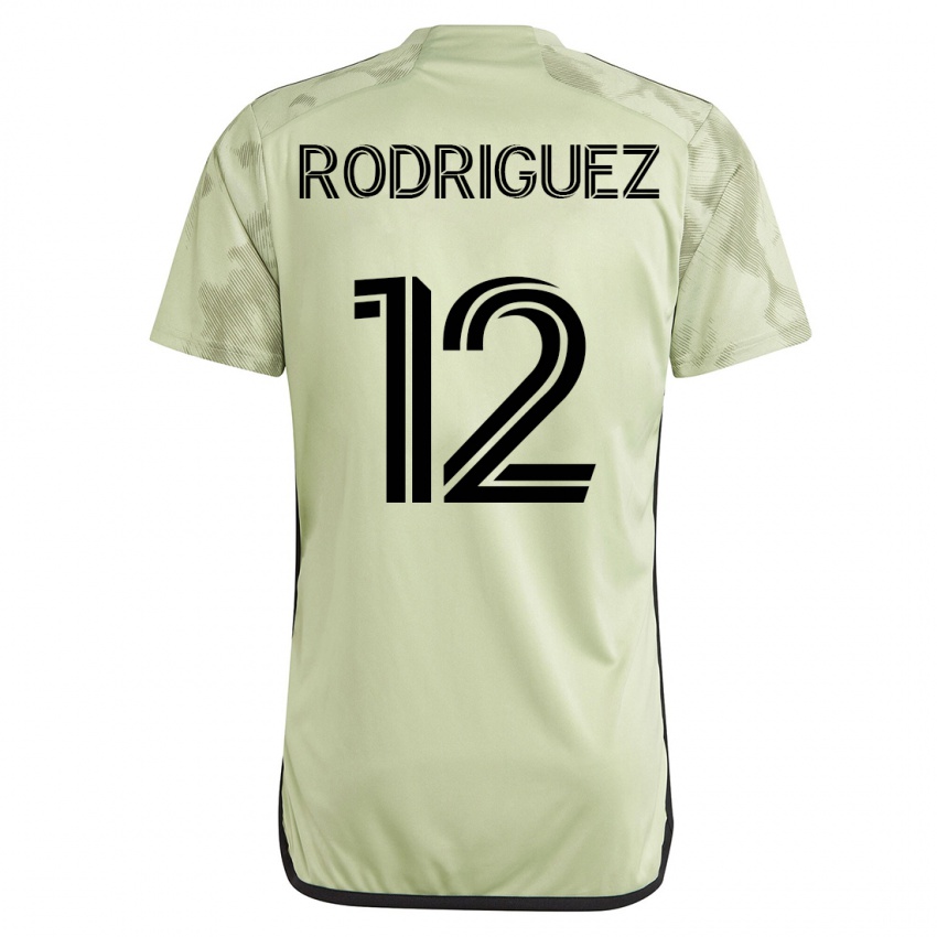 Damen Jeremi Rodriguez #12 Grün Auswärtstrikot Trikot 2023/24 T-Shirt Österreich