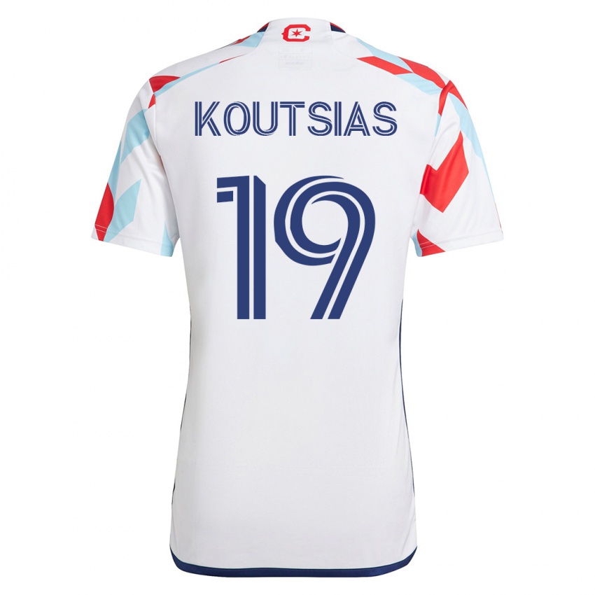 Damen Georgios Koutsias #19 Weiß Blau Auswärtstrikot Trikot 2023/24 T-Shirt Österreich