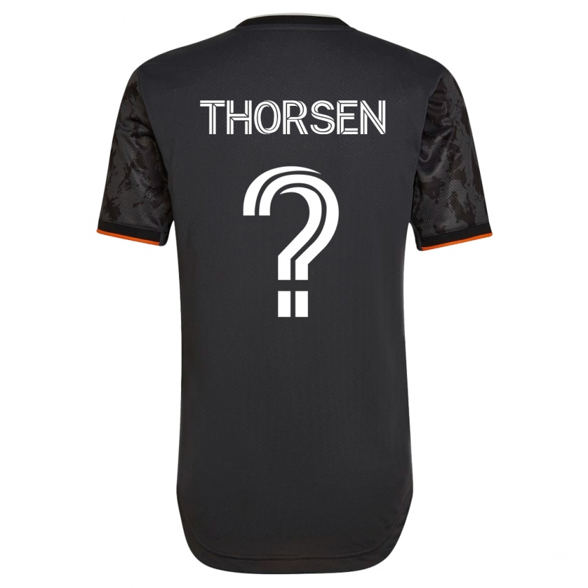 Damen Liam Thorsen #0 Schwarz Auswärtstrikot Trikot 2023/24 T-Shirt Österreich