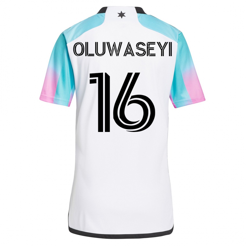 Damen Tani Oluwaseyi #16 Weiß Auswärtstrikot Trikot 2023/24 T-Shirt Österreich