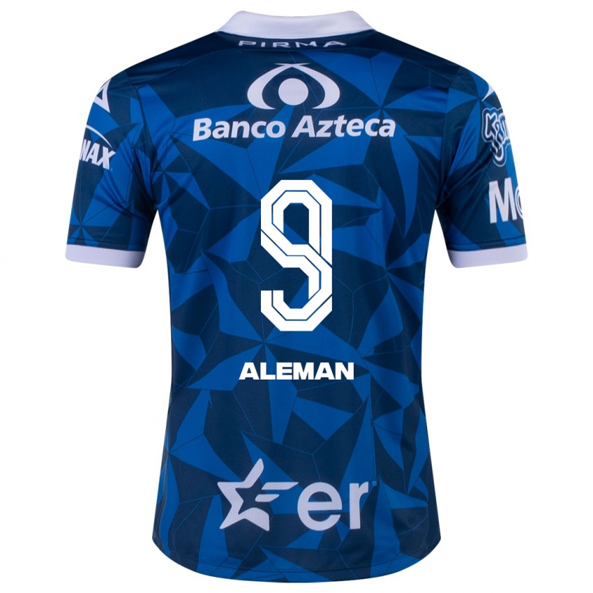 Damen Nelly Alemán #9 Blau Auswärtstrikot Trikot 2023/24 T-Shirt Österreich