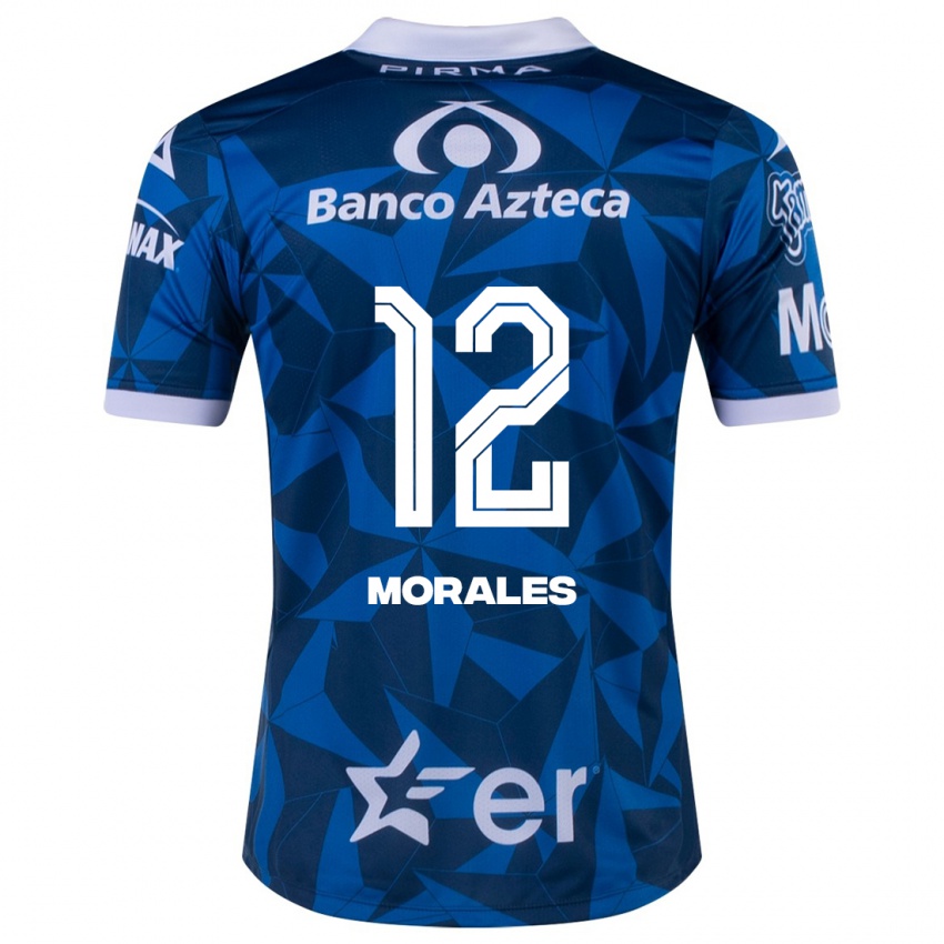 Damen Karla Morales #12 Blau Auswärtstrikot Trikot 2023/24 T-Shirt Österreich