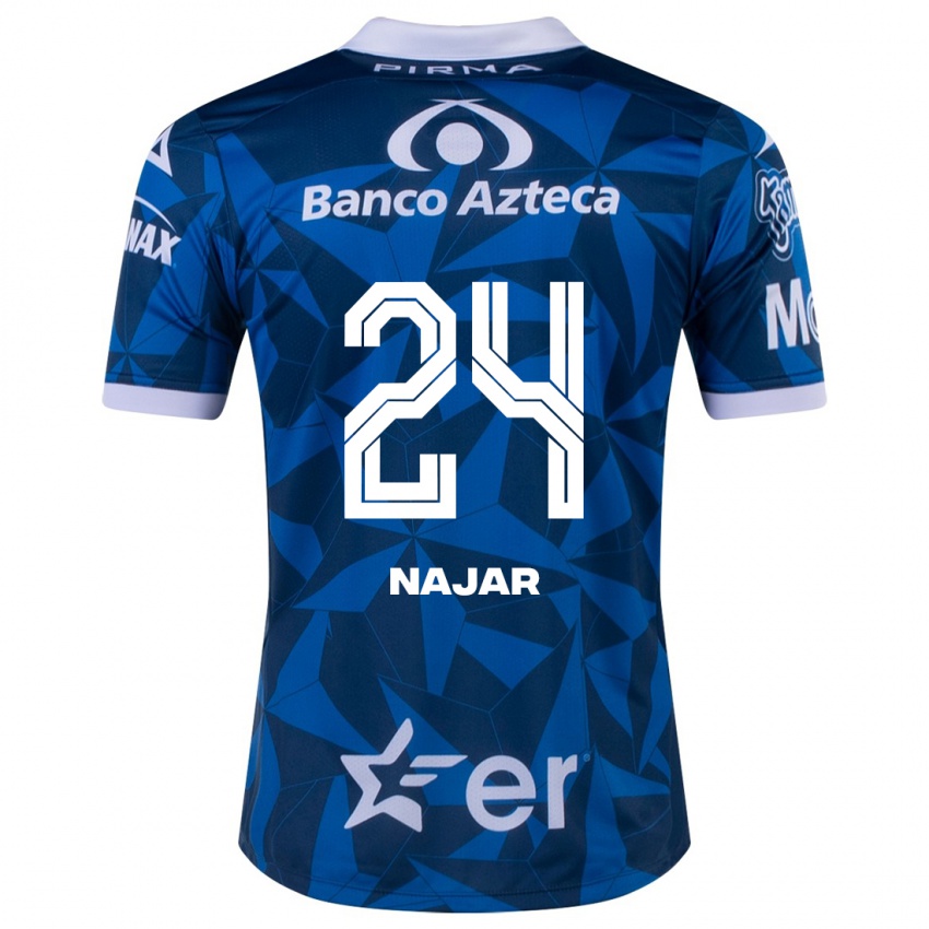 Damen Ivonne Najar #24 Blau Auswärtstrikot Trikot 2023/24 T-Shirt Österreich