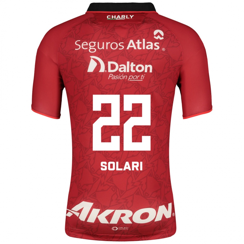 Damen Augusto Solari #22 Rot Auswärtstrikot Trikot 2023/24 T-Shirt Österreich