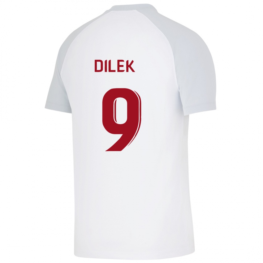 Damen Yalin Dilek #9 Weiß Auswärtstrikot Trikot 2023/24 T-Shirt Österreich