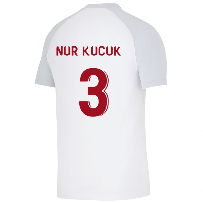 Damen Rabia Nur Küçük #3 Weiß Auswärtstrikot Trikot 2023/24 T-Shirt Österreich