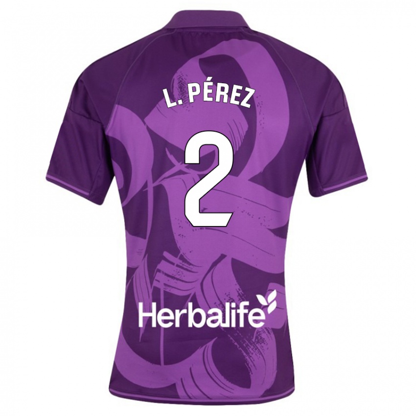 Damen Luis Pérez #2 Violett Auswärtstrikot Trikot 2023/24 T-Shirt Österreich