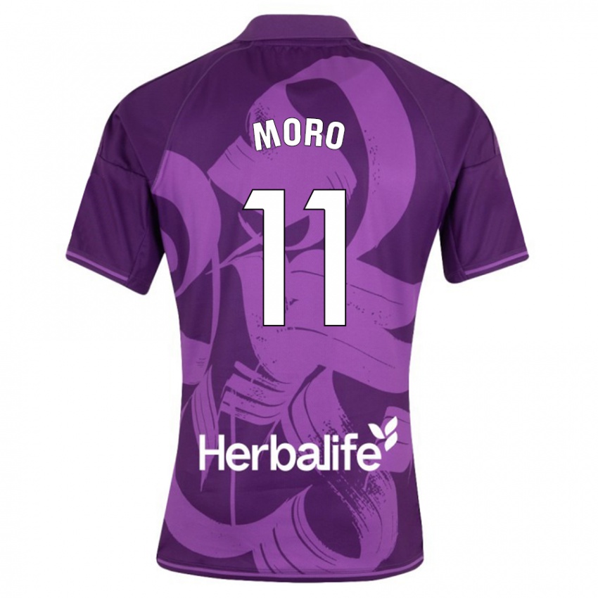 Damen Raul Moro #11 Violett Auswärtstrikot Trikot 2023/24 T-Shirt Österreich
