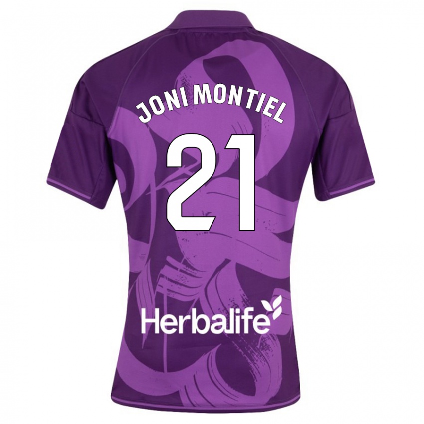 Damen Joni Montiel #21 Violett Auswärtstrikot Trikot 2023/24 T-Shirt Österreich