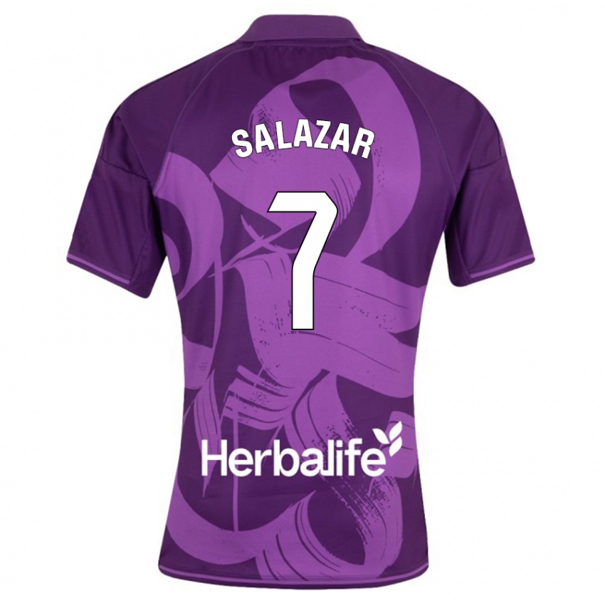 Damen Israel Salazar #7 Violett Auswärtstrikot Trikot 2023/24 T-Shirt Österreich