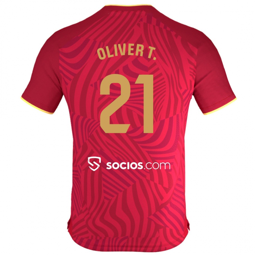 Damen Oliver Torres #21 Rot Auswärtstrikot Trikot 2023/24 T-Shirt Österreich