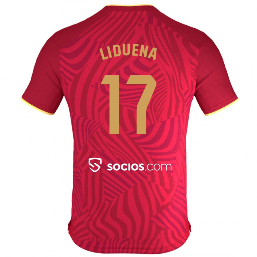 Damen Daniel Lidueña #17 Rot Auswärtstrikot Trikot 2023/24 T-Shirt Österreich