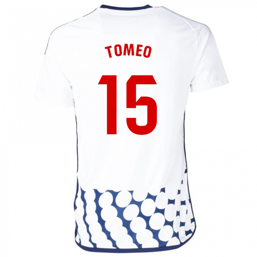 Damen Pablo Tomeo #15 Weiß Auswärtstrikot Trikot 2023/24 T-Shirt Österreich