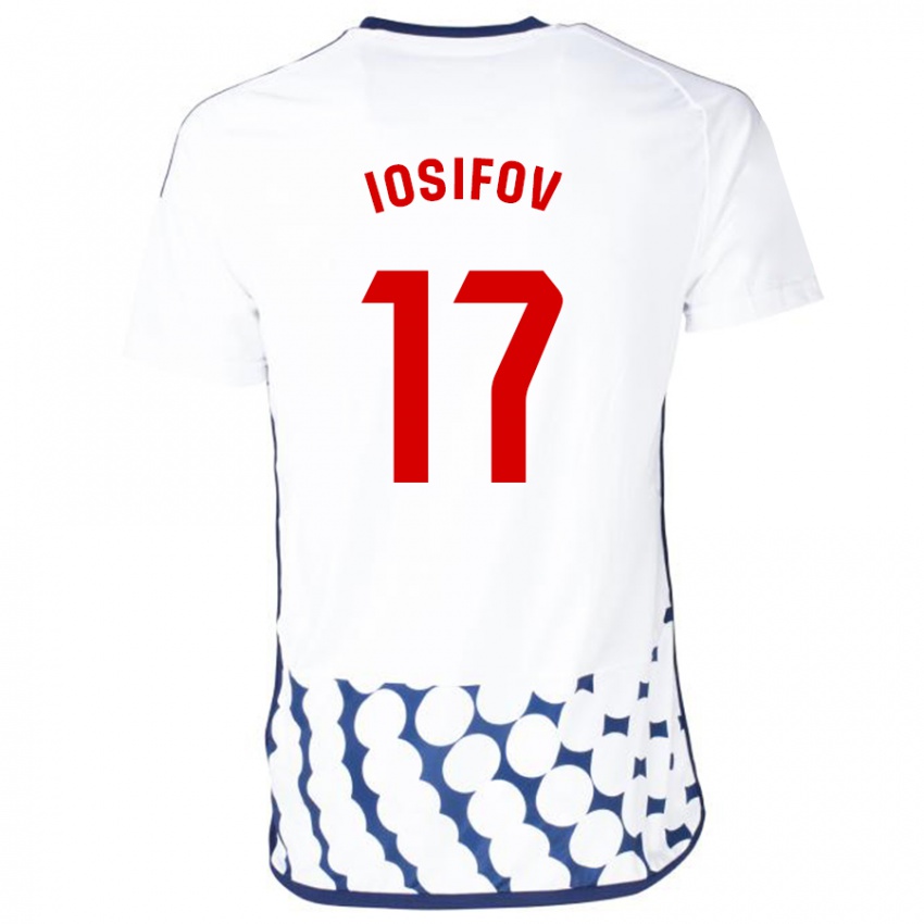 Damen Nikita Iosifov #17 Weiß Auswärtstrikot Trikot 2023/24 T-Shirt Österreich