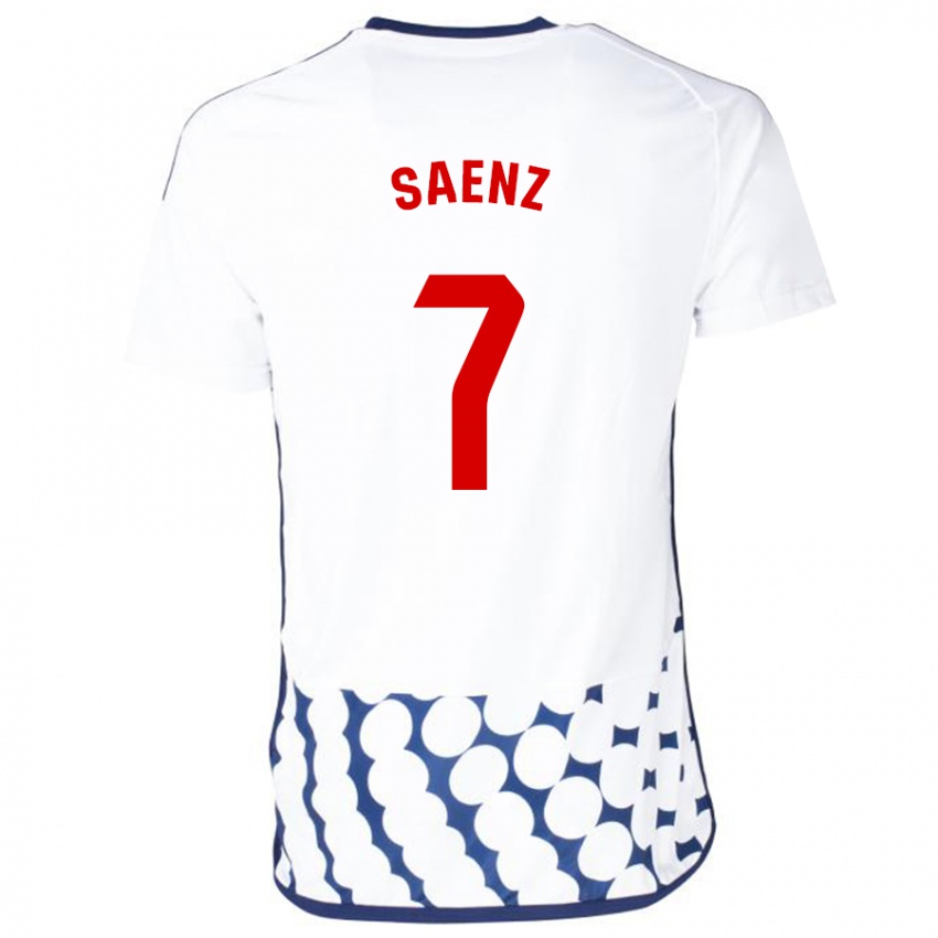 Damen Raúl Sáenz #7 Weiß Auswärtstrikot Trikot 2023/24 T-Shirt Österreich