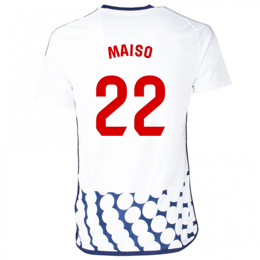 Damen Álvaro Maiso #22 Weiß Auswärtstrikot Trikot 2023/24 T-Shirt Österreich