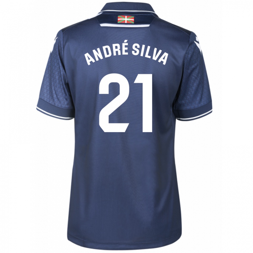 Damen Andre Silva #21 Marine Auswärtstrikot Trikot 2023/24 T-Shirt Österreich