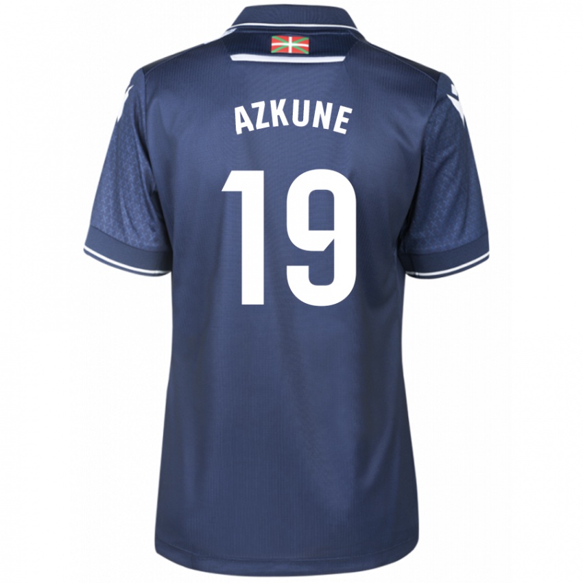 Damen Ekain Azkune #19 Marine Auswärtstrikot Trikot 2023/24 T-Shirt Österreich