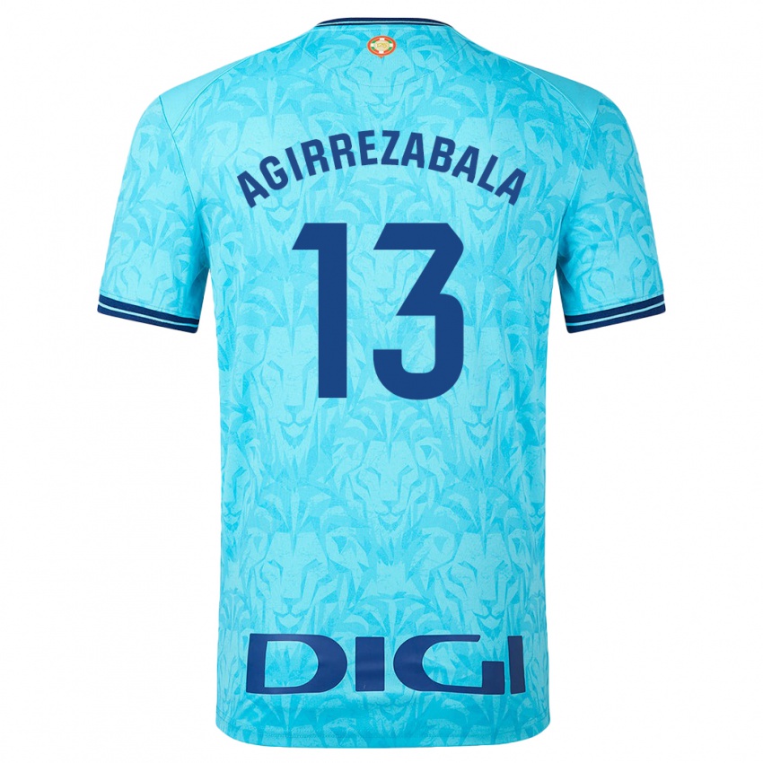 Damen Julen Agirrezabala #13 Himmelblau Auswärtstrikot Trikot 2023/24 T-Shirt Österreich