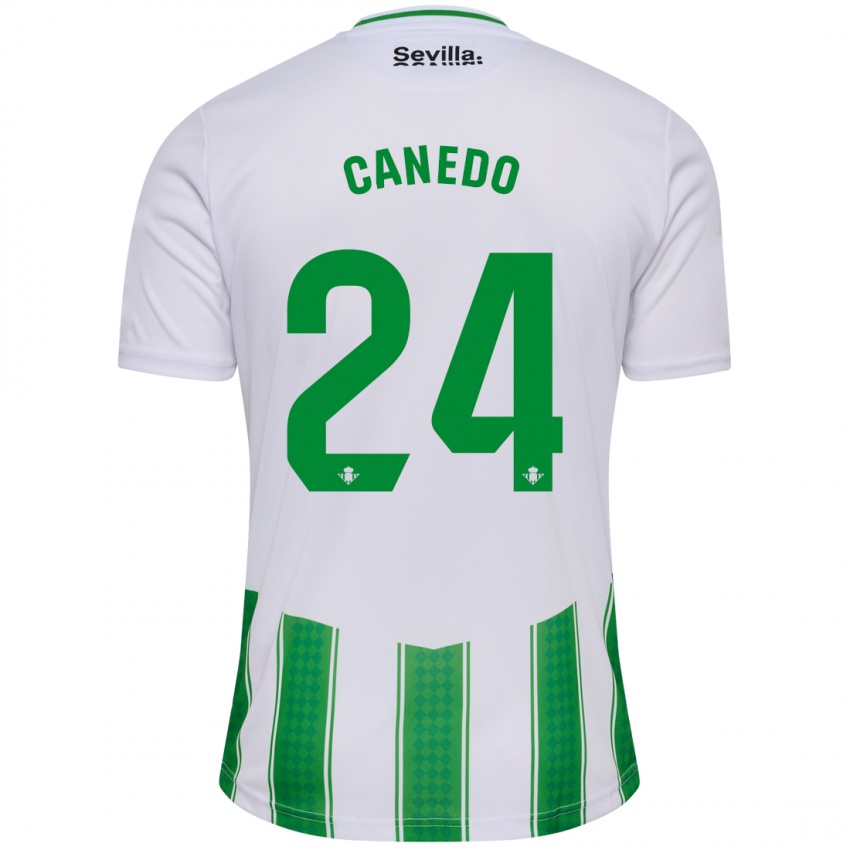 Kinder Damián Canedo #24 Weiß Heimtrikot Trikot 2023/24 T-Shirt Österreich