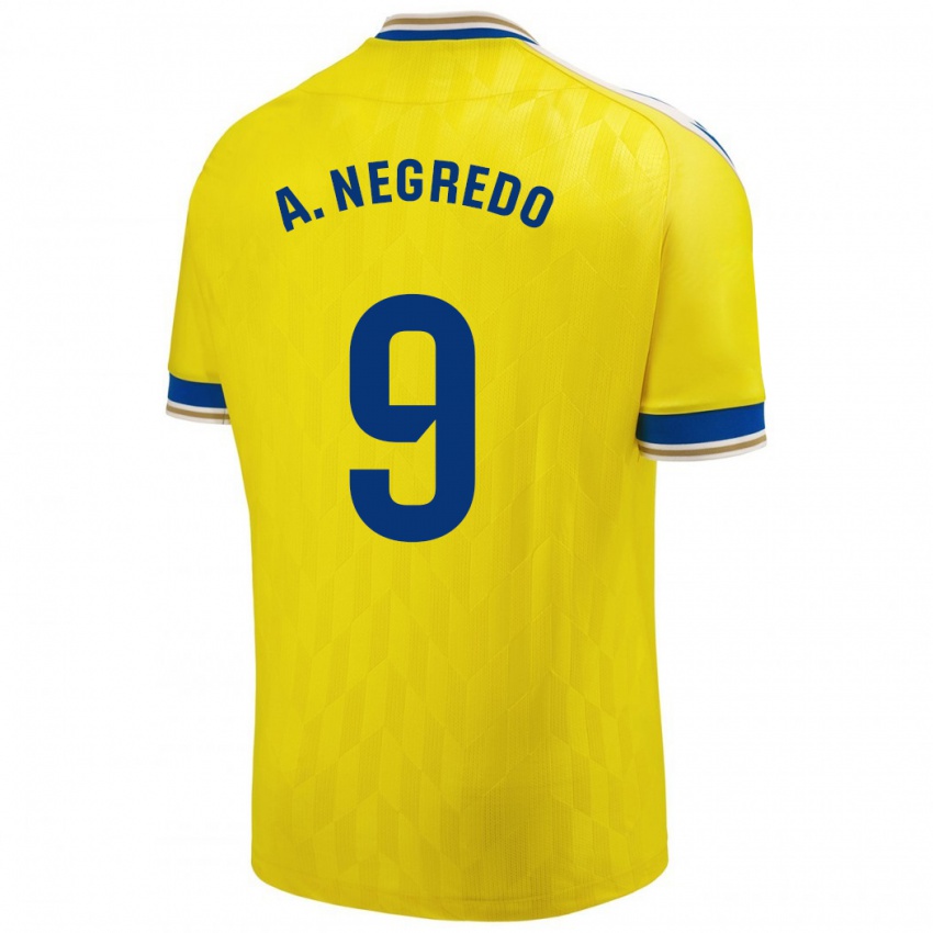 Kinder Álvaro Negredo #9 Gelb Heimtrikot Trikot 2023/24 T-Shirt Österreich