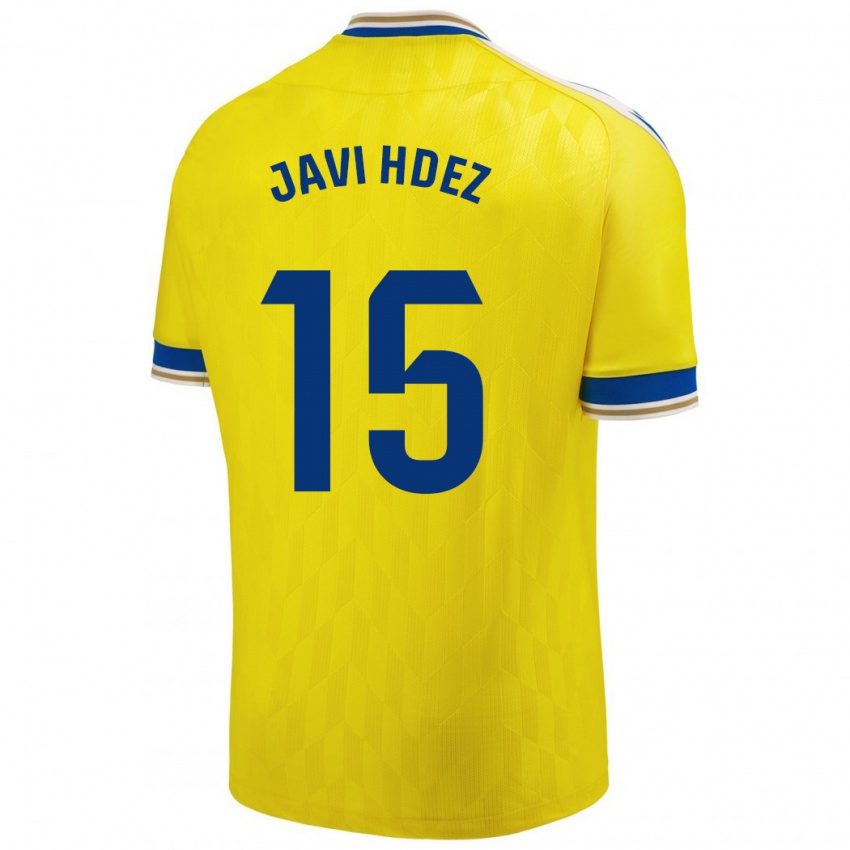 Kinder Javi Hernández #15 Gelb Heimtrikot Trikot 2023/24 T-Shirt Österreich