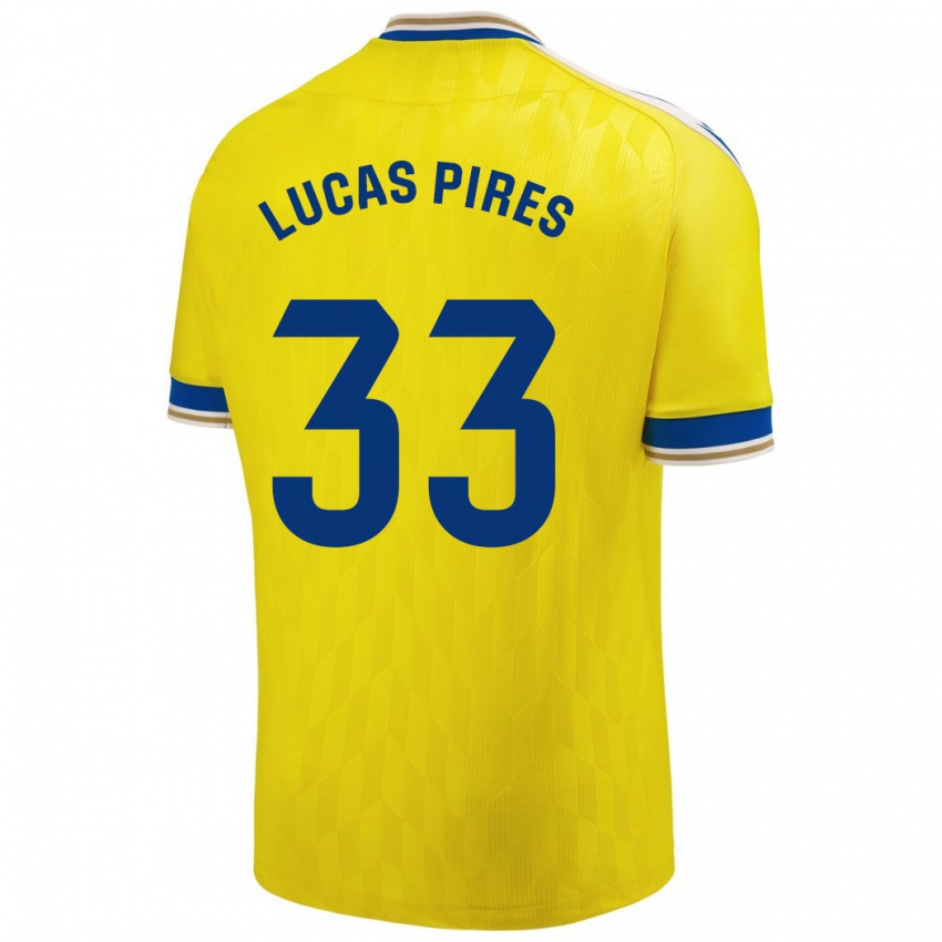 Kinder Lucas Pires #33 Gelb Heimtrikot Trikot 2023/24 T-Shirt Österreich