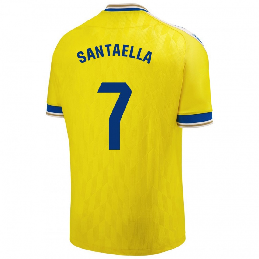 Kinder Natalia Santaella Picón #7 Gelb Heimtrikot Trikot 2023/24 T-Shirt Österreich