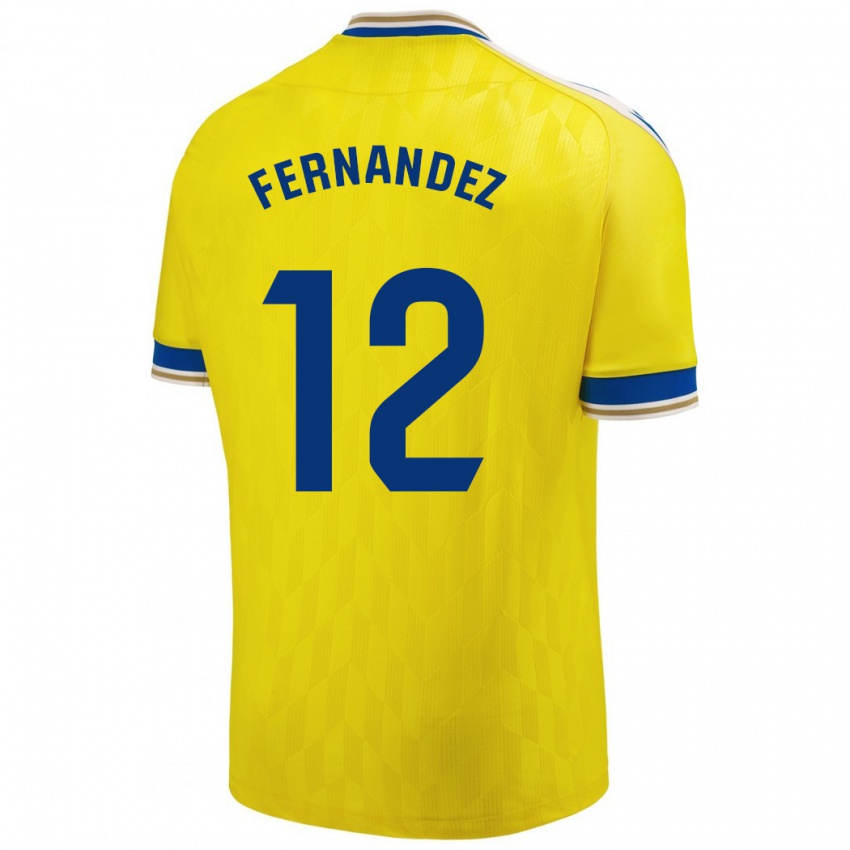 Kinder Sandra Fernández León #12 Gelb Heimtrikot Trikot 2023/24 T-Shirt Österreich