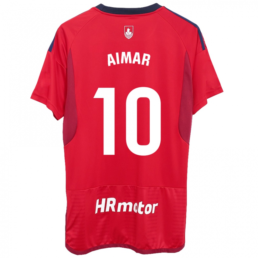 Kinder Aimar Oroz #10 Rot Heimtrikot Trikot 2023/24 T-Shirt Österreich