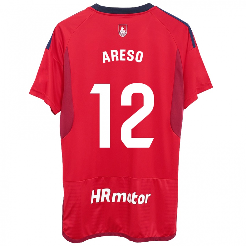 Kinder Jesús Areso #12 Rot Heimtrikot Trikot 2023/24 T-Shirt Österreich