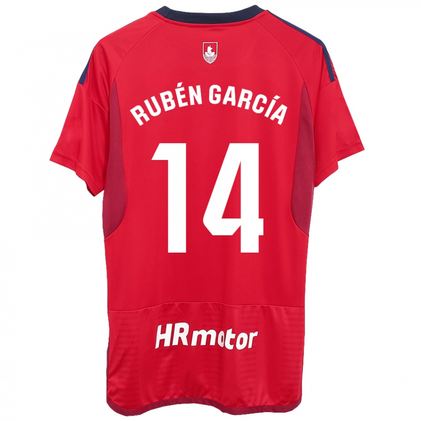 Kinder Rubén García #14 Rot Heimtrikot Trikot 2023/24 T-Shirt Österreich