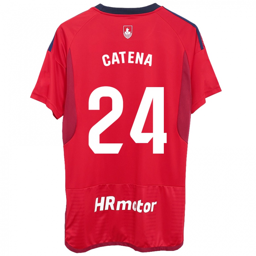 Kinder Alejandro Catena #24 Rot Heimtrikot Trikot 2023/24 T-Shirt Österreich