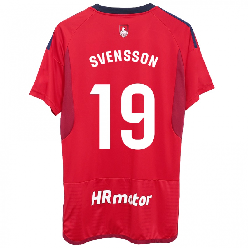 Kinder Max Svensson #19 Rot Heimtrikot Trikot 2023/24 T-Shirt Österreich