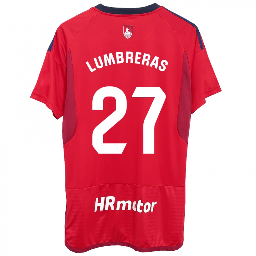 Kinder Carlos Lumbreras #27 Rot Heimtrikot Trikot 2023/24 T-Shirt Österreich