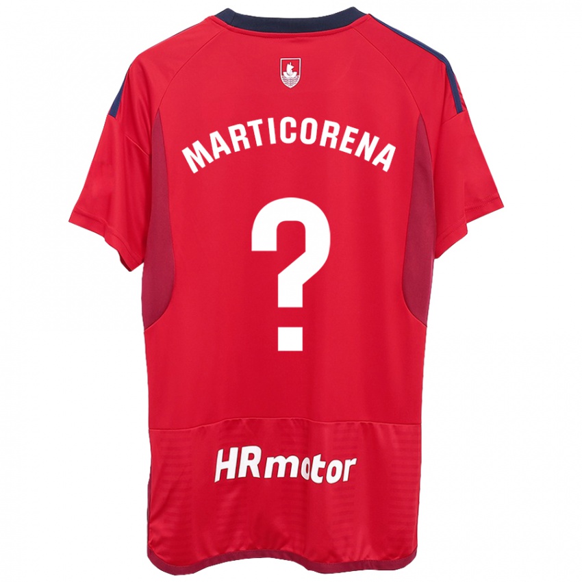 Kinder Ander Marticorena #0 Rot Heimtrikot Trikot 2023/24 T-Shirt Österreich