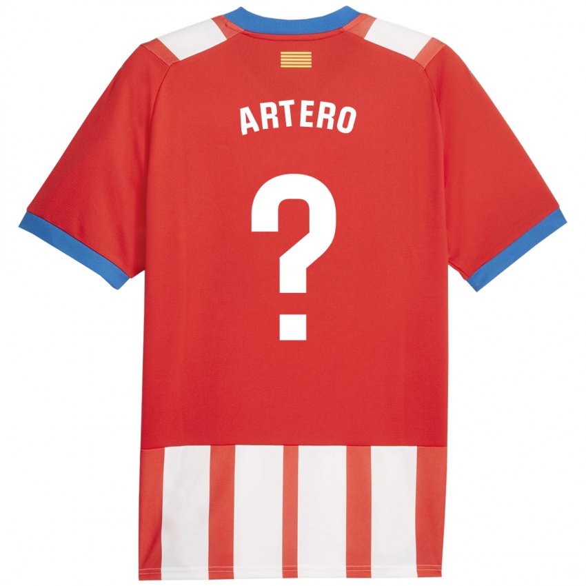 Kinder Ricard Artero #0 Rot-Weiss Heimtrikot Trikot 2023/24 T-Shirt Österreich