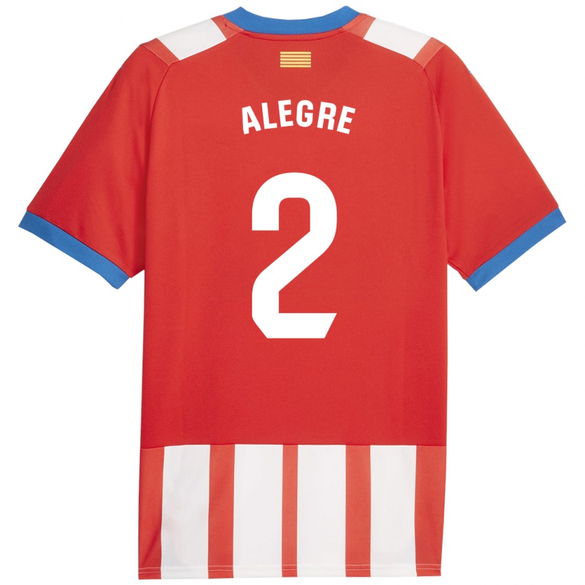 Kinder Marc Alegre #2 Rot-Weiss Heimtrikot Trikot 2023/24 T-Shirt Österreich