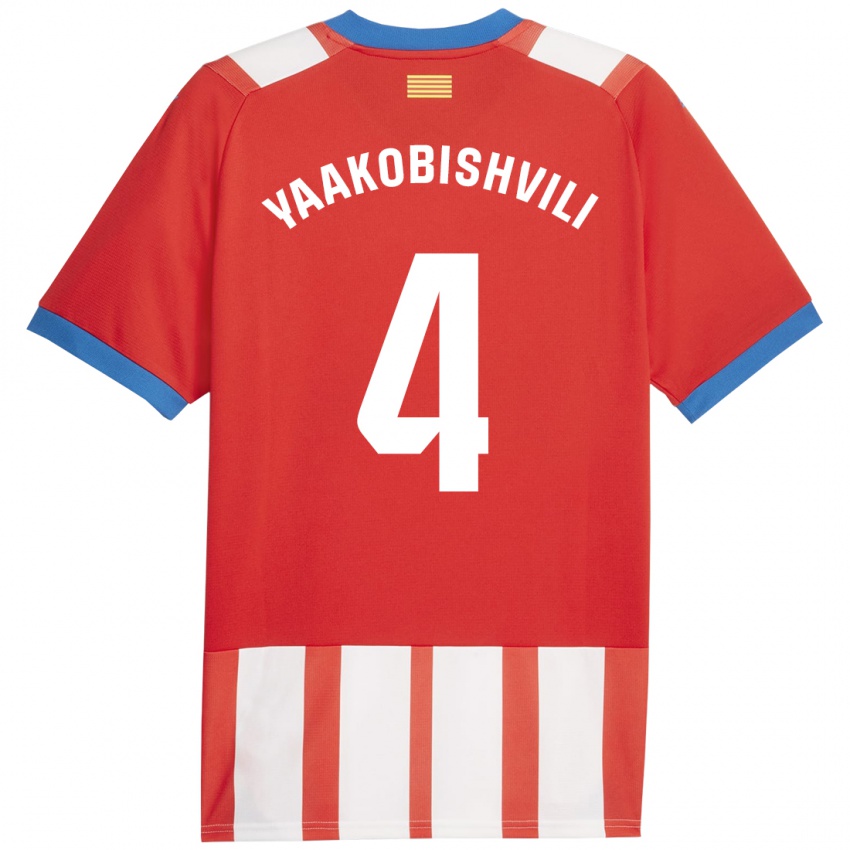 Kinder Antal Yaakobishvili #4 Rot-Weiss Heimtrikot Trikot 2023/24 T-Shirt Österreich