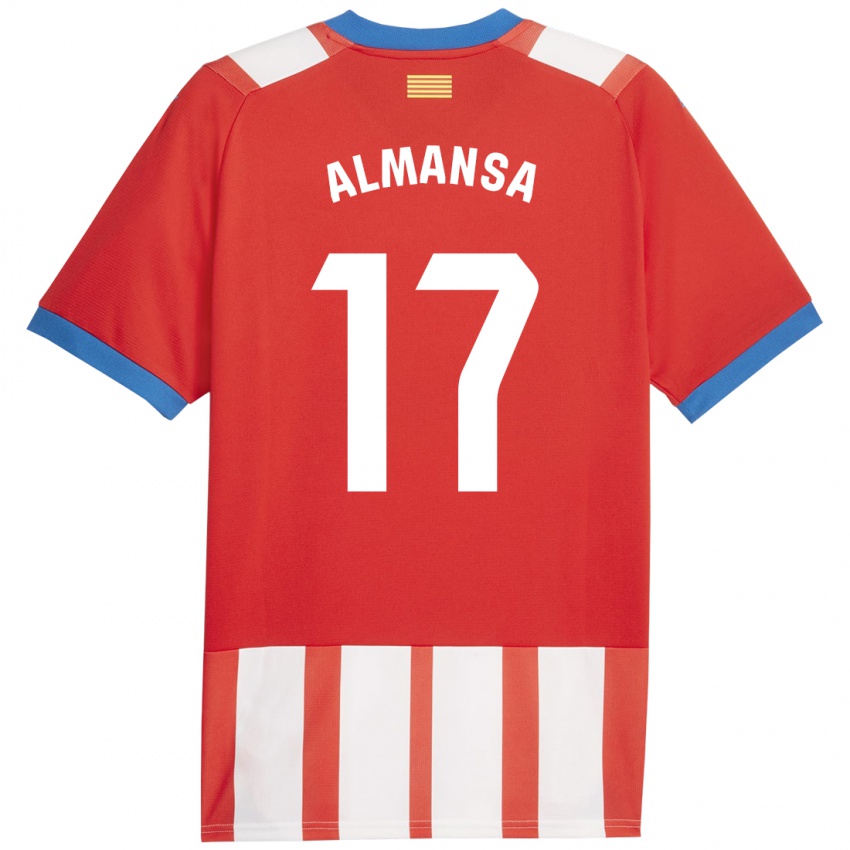 Kinder Alex Almansa #17 Rot-Weiss Heimtrikot Trikot 2023/24 T-Shirt Österreich