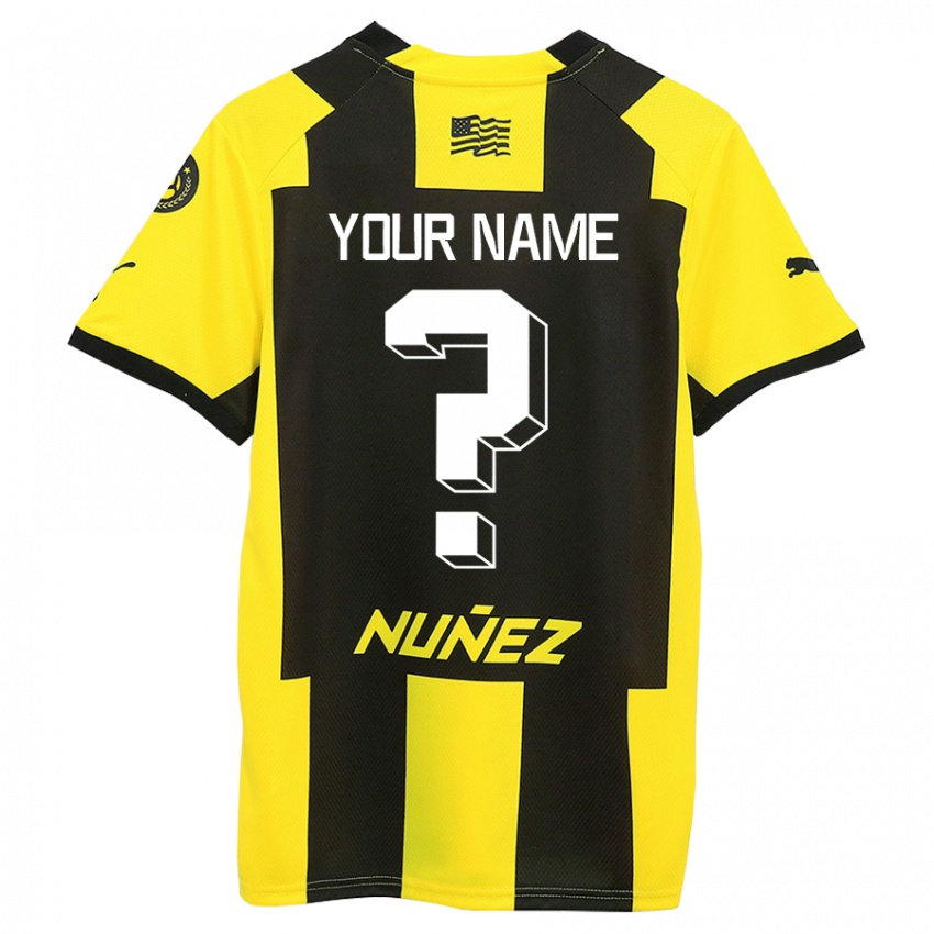 Kinder Ihren Namen #0 Gelb Schwarz Heimtrikot Trikot 2023/24 T-Shirt Österreich