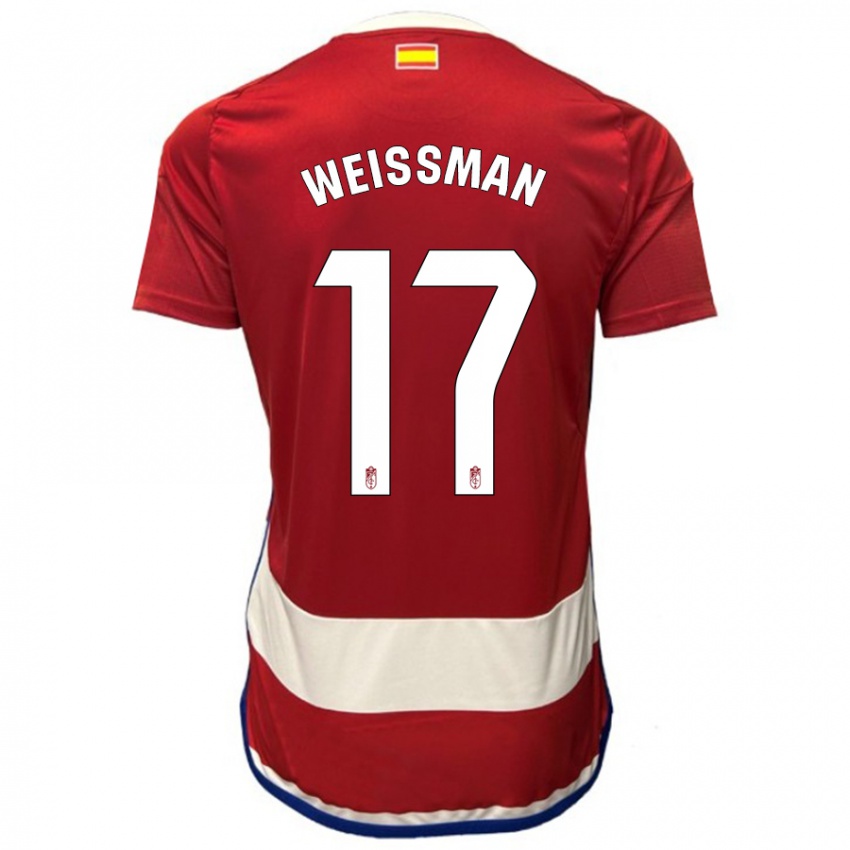 Kinder Shon Weissman #17 Rot Heimtrikot Trikot 2023/24 T-Shirt Österreich