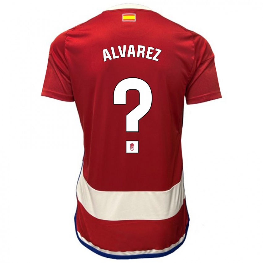 Kinder Rubén Álvarez #0 Rot Heimtrikot Trikot 2023/24 T-Shirt Österreich