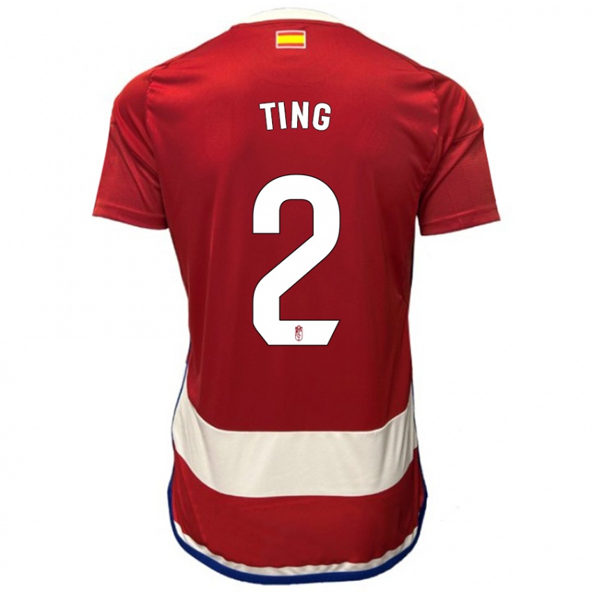 Kinder Xie Ting #2 Rot Heimtrikot Trikot 2023/24 T-Shirt Österreich