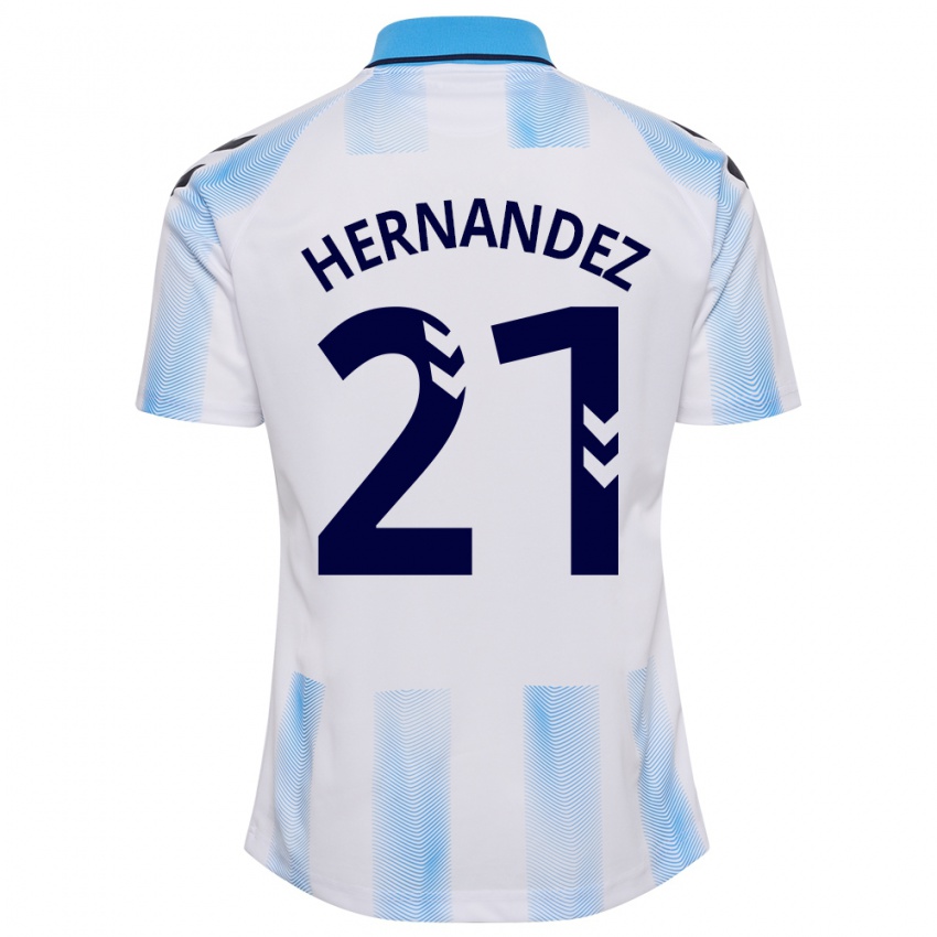 Kinder Juan Hernández #21 Weiß Blau Heimtrikot Trikot 2023/24 T-Shirt Österreich